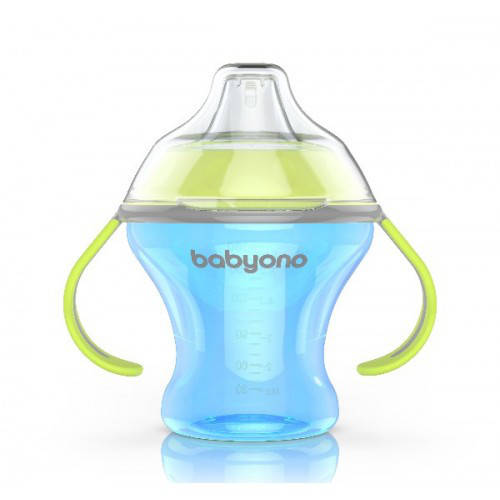 

Кружка-непроливайка с мягким носиком 180 мл NATURAL NURSING BabyOno (1456) Голубой