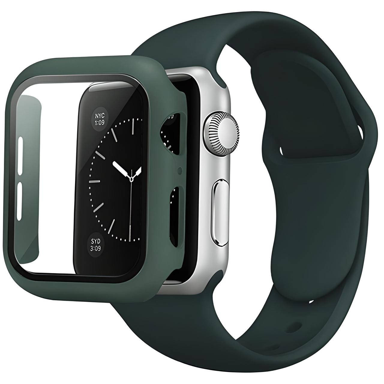 

Защитный чехол + ремешок для Apple Watch, 40 мм Forest Green зеленый