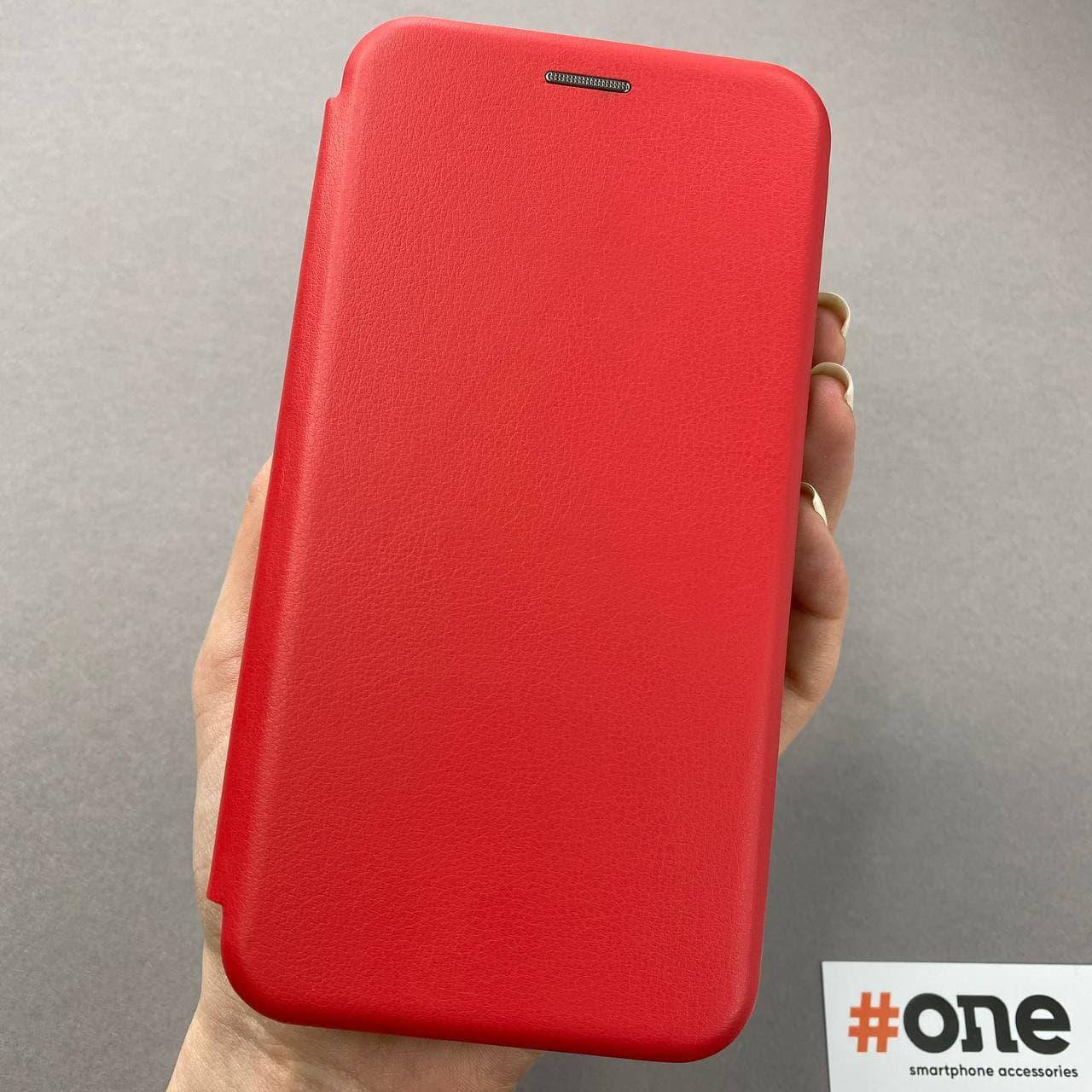 

Чехол-книга для Huawei Y7 Prime 2018 с магнитом подставкой книжка на телефон хуавей у7 прайм красная STN, Красный