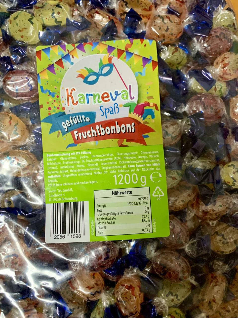 

Леденцы Karneval Gefullte 1200 g
