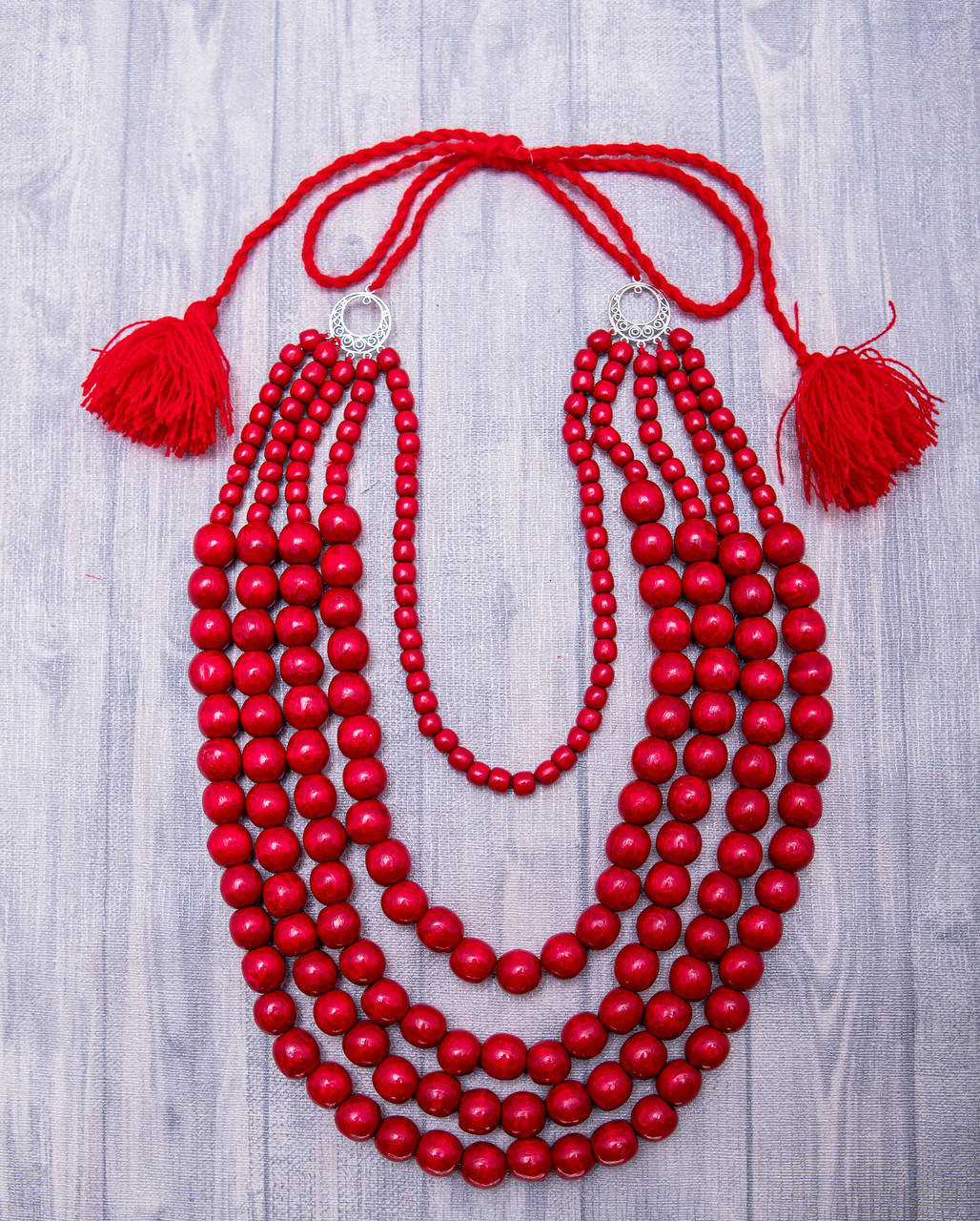 

Намисто Старовинне. П'ятірка. Червоне