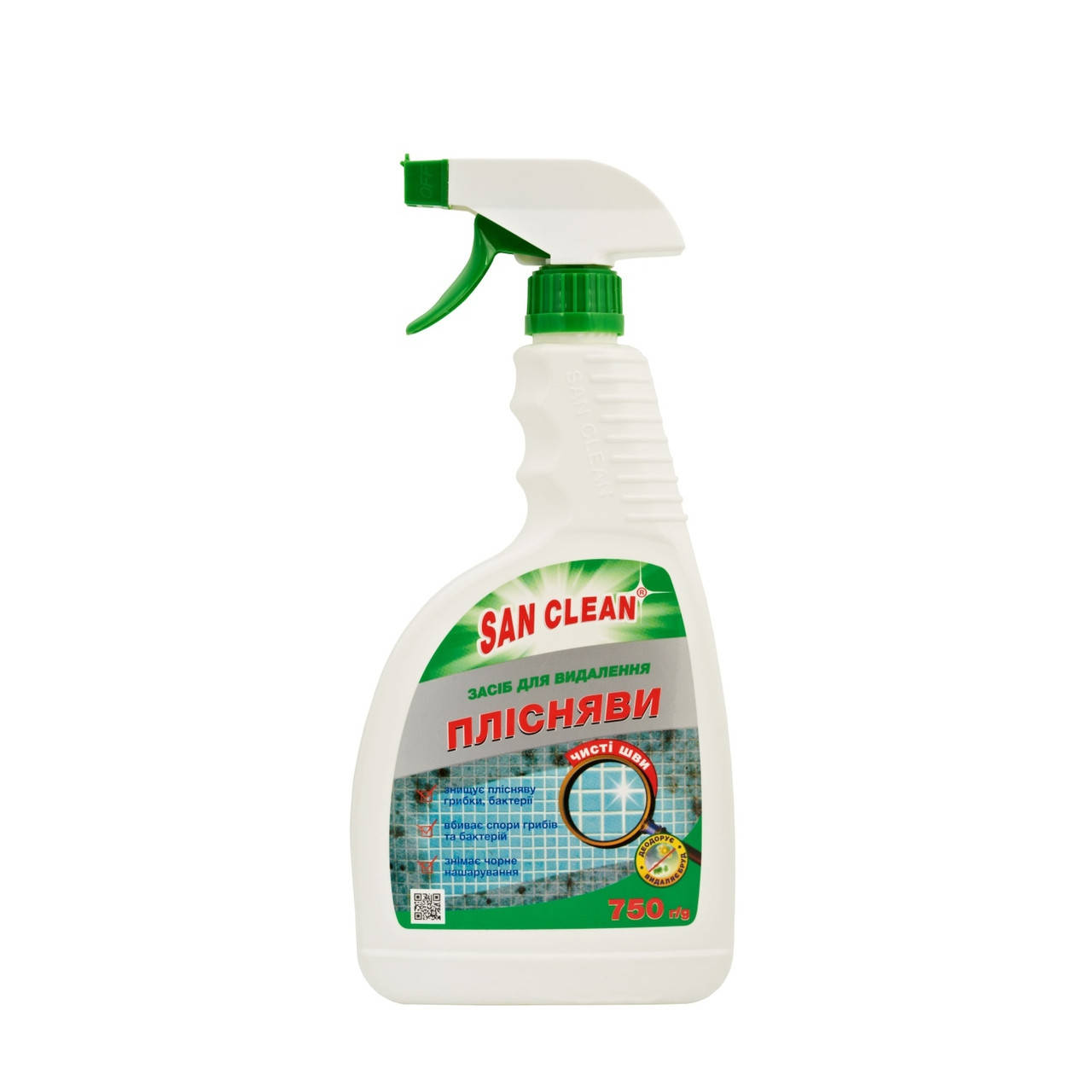 

Средство для удаления плесени и грязи San Clean с распылителем 750 мл.