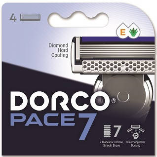

Чоловічі Картриджі для гоління DORCO PACE 7 (4шт)