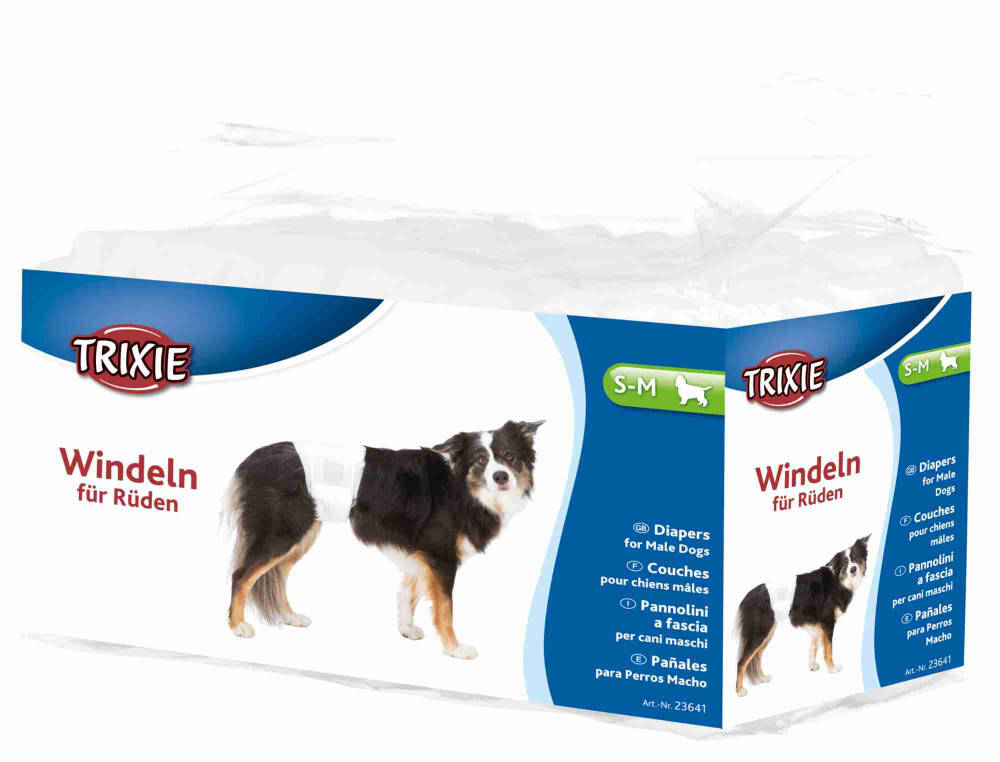 

Trixie Diapers for Male Dogs Памперсы для кобелей S-M 30-46 см (12 шт.)