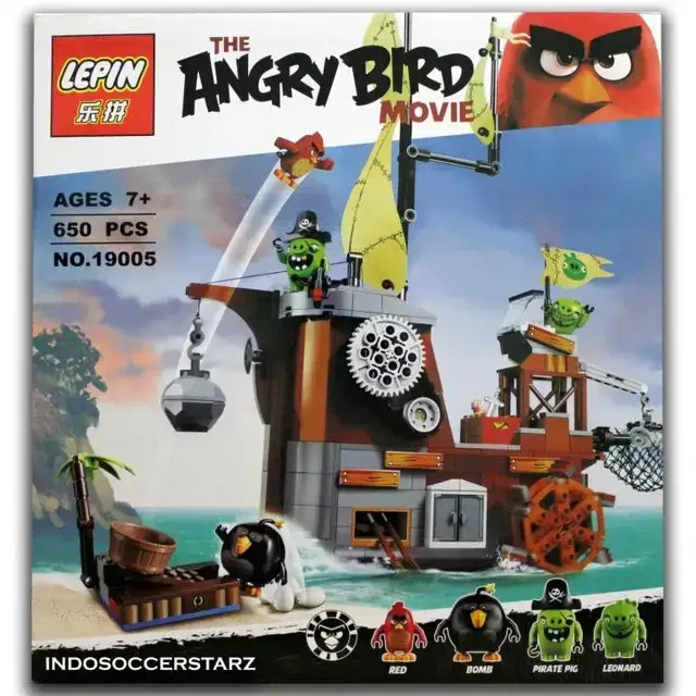 

Конструктор Энгри Бердс 10509 Пиратский корабль свинок Angry Birds 19005 Lepin 650 дет
