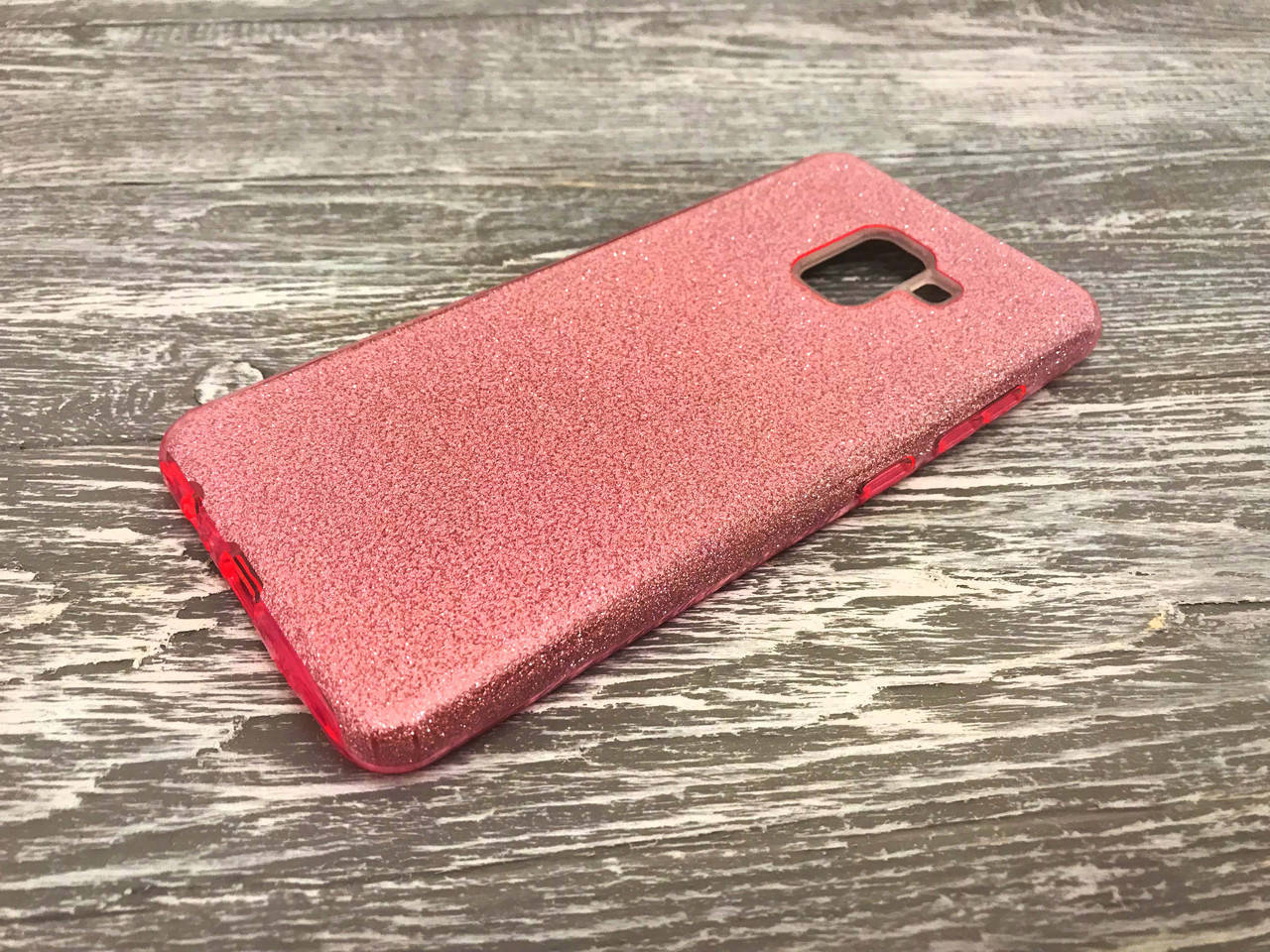 

Переливающийся TPU чехол Sonic для Samsung Galaxy A8 2018 (5 цветов) розовый