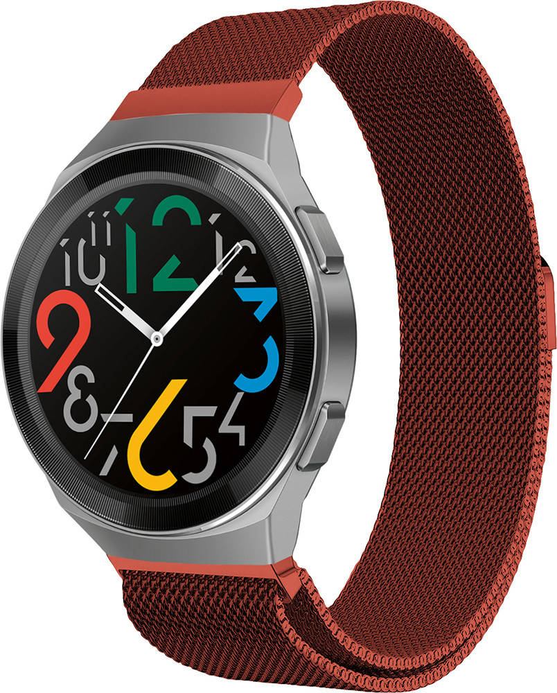 

Миланская Петля Milano Huawei Watch GT2e 46mm Red (Хуавей Вотч ГТ2е 46 мм)