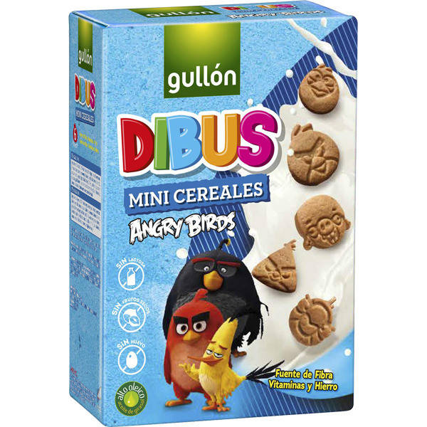 

Печенье мини без лактозы, орехов и яиц Angry Birds Dibus Gullon 250г Испания