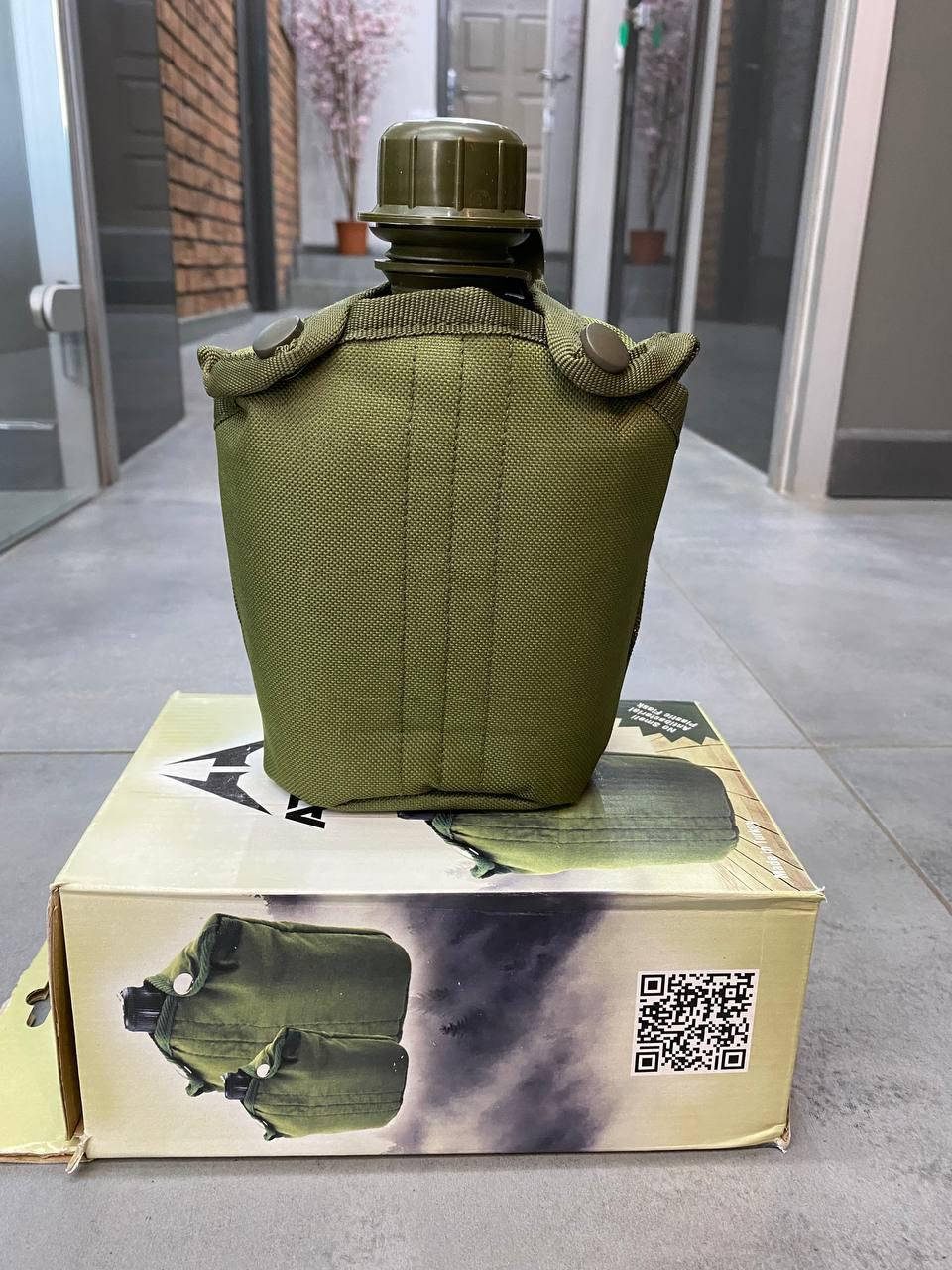 

Фляга военная пластиковая 0,8 л в чехле
