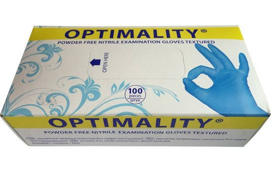 

Нитриловые перчатки M OPTIMALITY, 100шт (Синий)