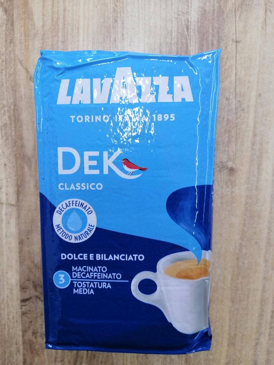 

Кофе молотый БЕЗ КОФЕИНА Lavazza Dek Classico