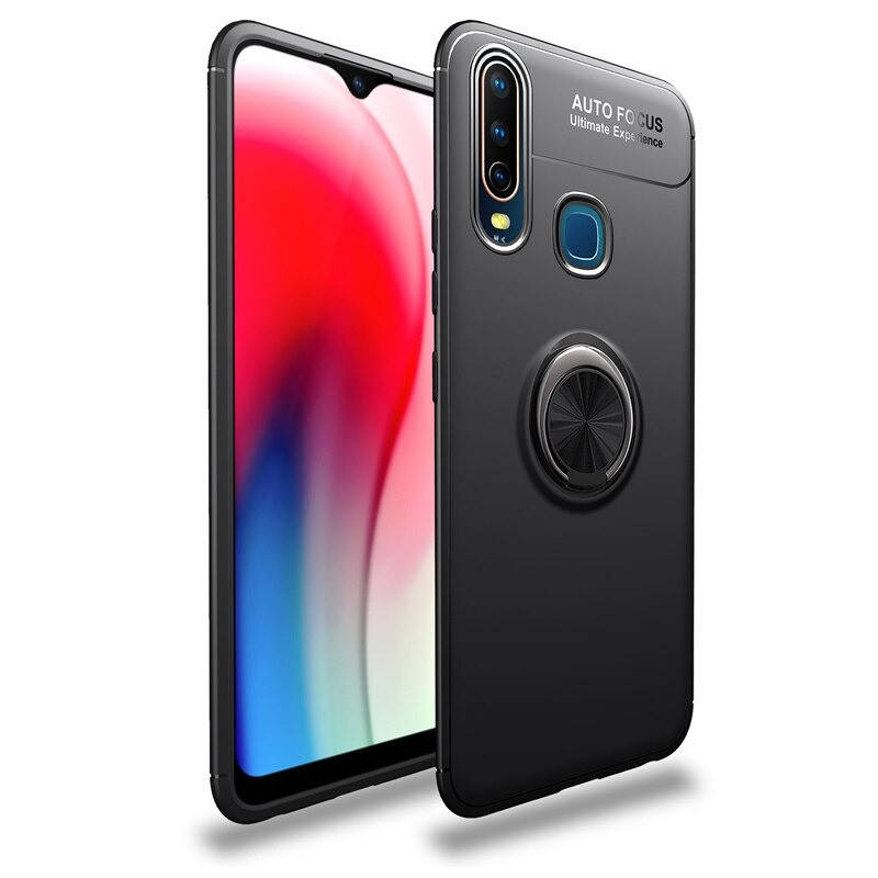 

Чехол Fiji Hold для Vivo Y11 бампер накладка с подставкой Black, Черный