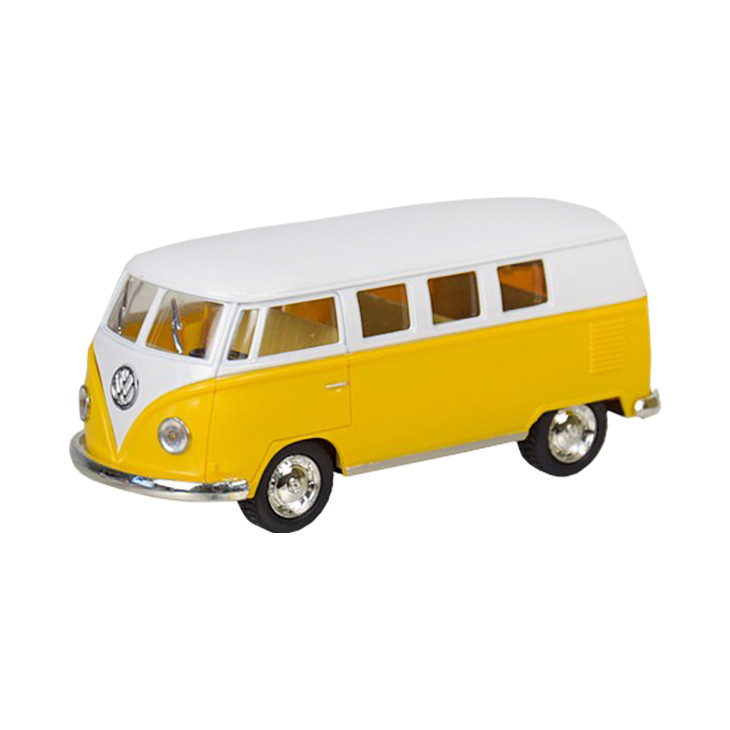 

Машинка металлическая Kinsmart КТ5060W Volkswagen BUS (White-Yellow), Разные цвета