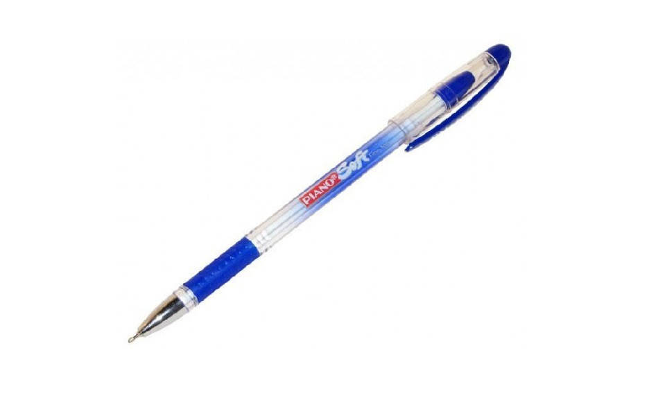 

Ручка масляна Piano PT-197 синя 0,7мм з грипом (50)