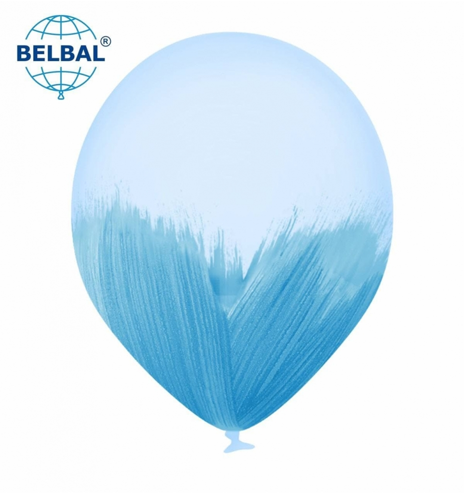 

Латексный шарик BELBAL 12" (30 см) BRUSH BUBBLE/ Браш кристал голубой