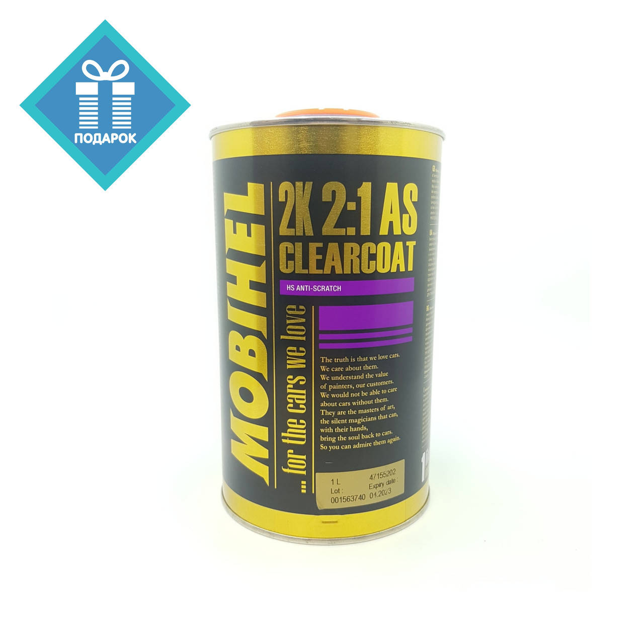 

Лак акриловый AS HS MOBIHEL (Мобихел) Anti scratch 0.5л