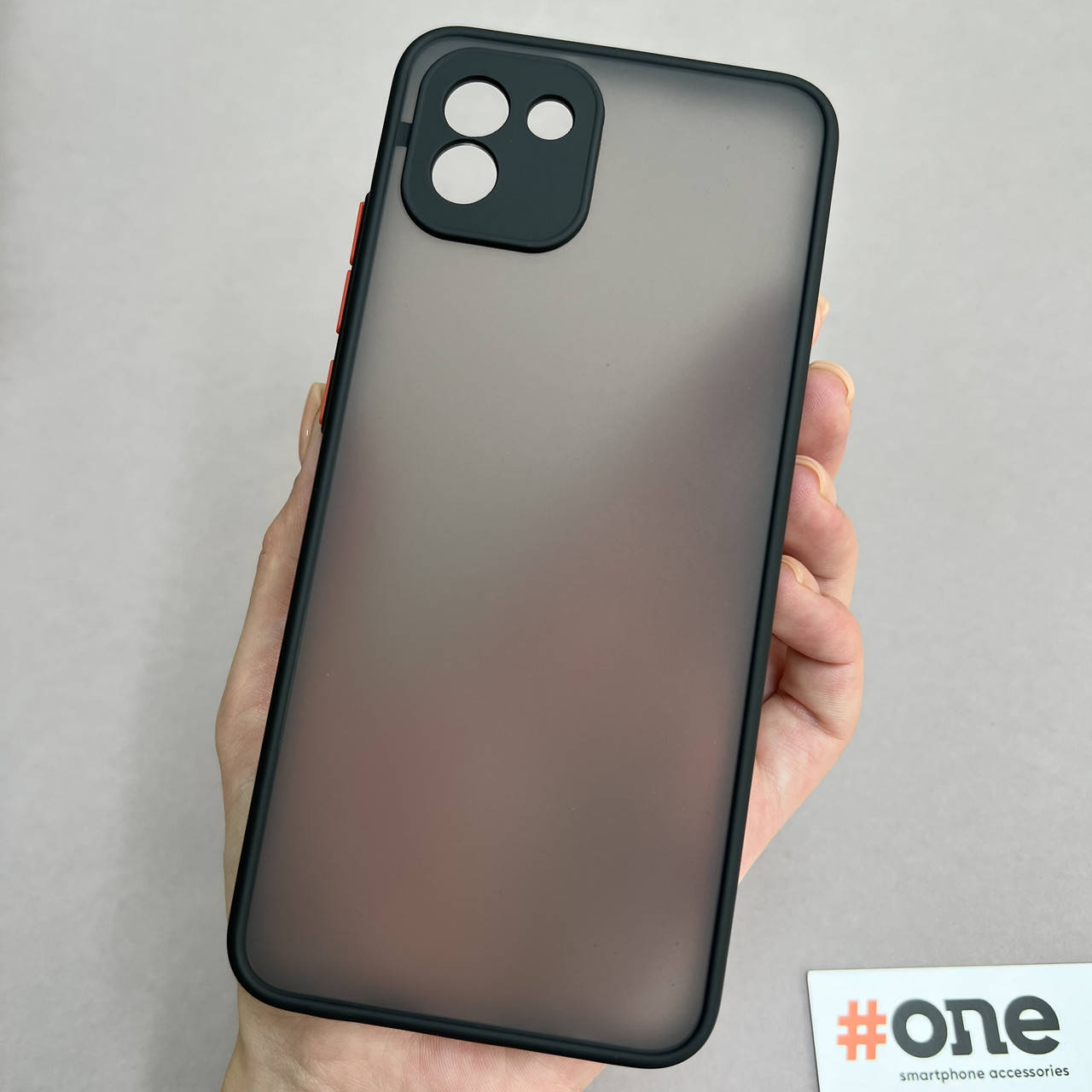 

Чехол для Samsung Galaxy A03 матовый с закрытой камерой чехол на телефон самсунг а03 черный TCB