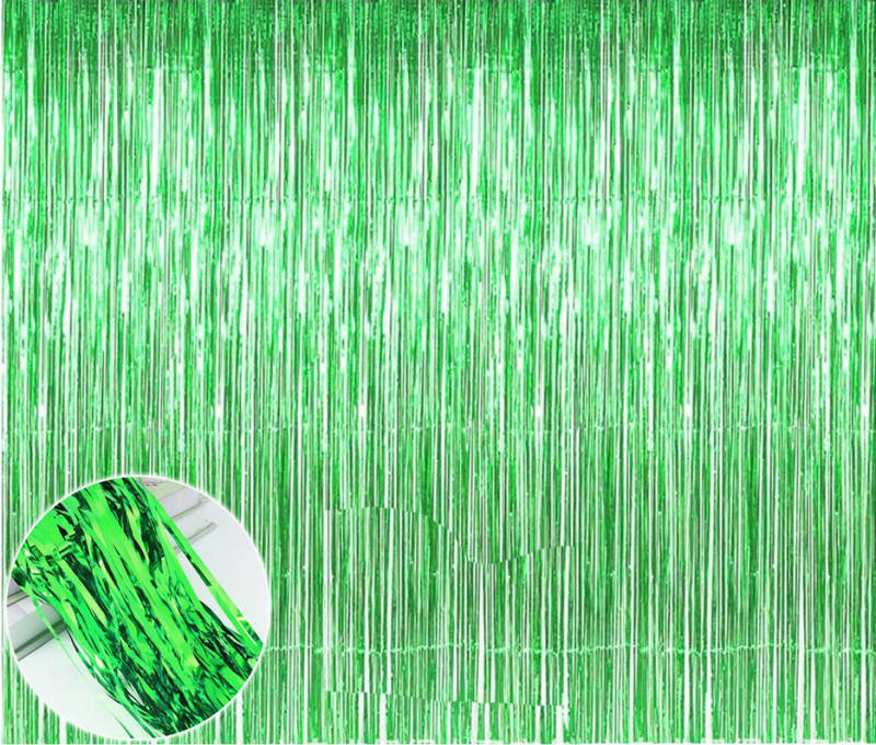 

Шторка фольгированная для фотозоны зеленая 1х2м