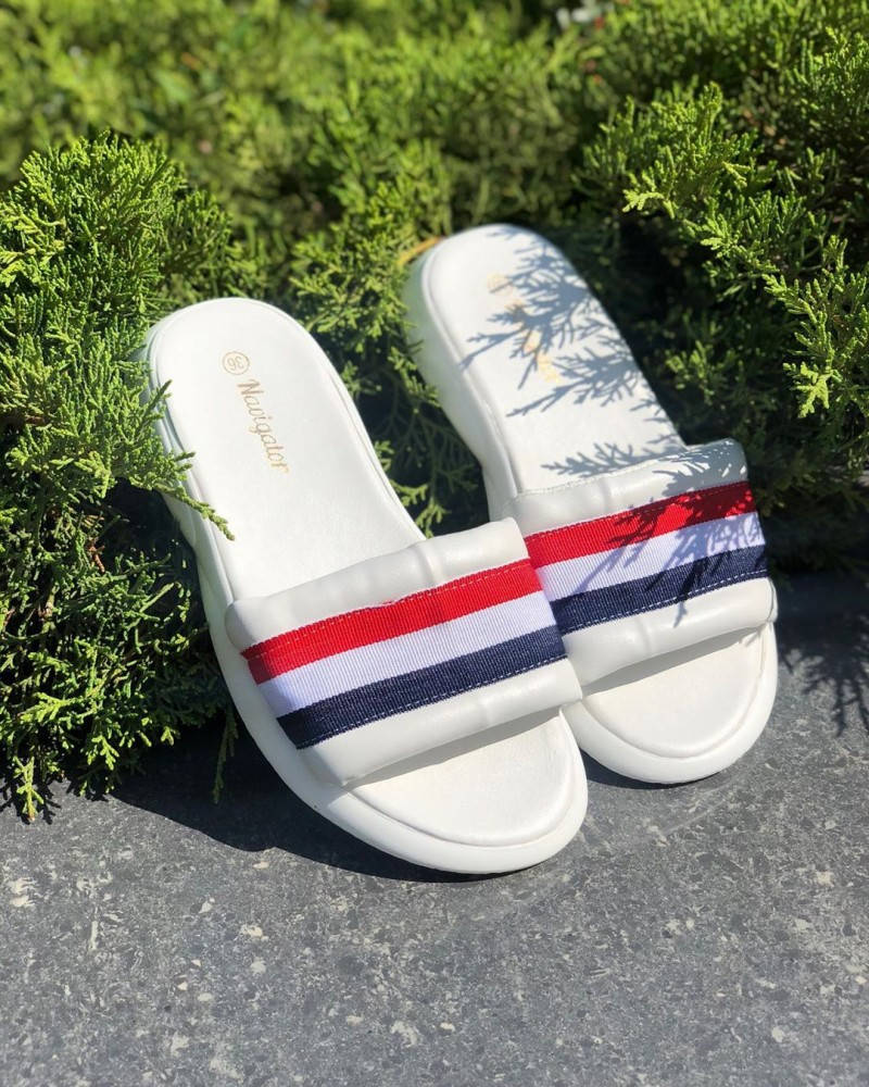 

Женские Шлепки Paris Белые