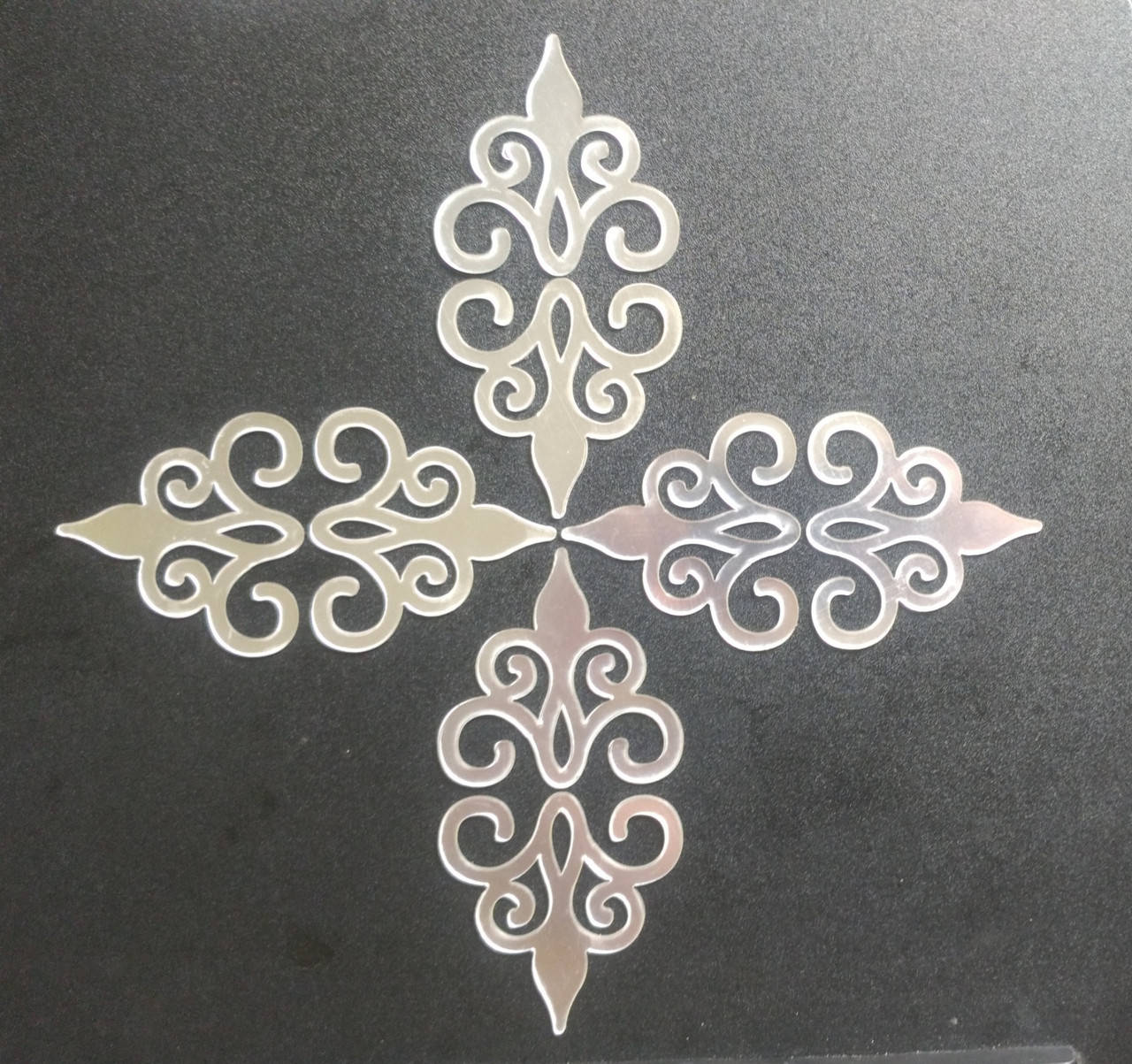 

Акриловые наклейка на стену, "Наконечник" украшения стены наклейки "зеркальный орнамент серебро 10шт набор"