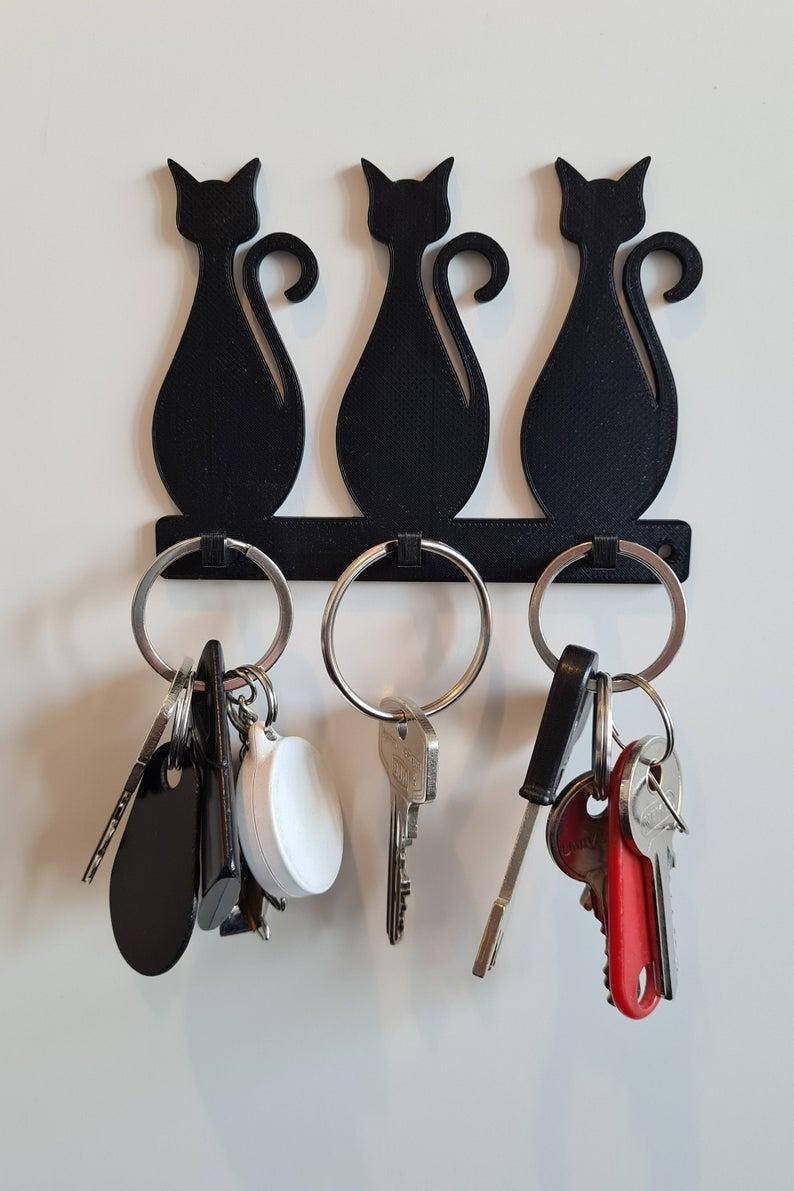 

Ключница с котами 8,5х11,5см