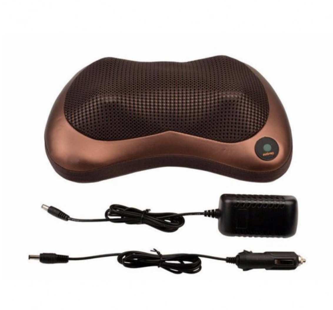 

Массажная подушка Massage Pillow для автомобиля и дома с инфракрасным подогревом / Массажер для спины шеи ног