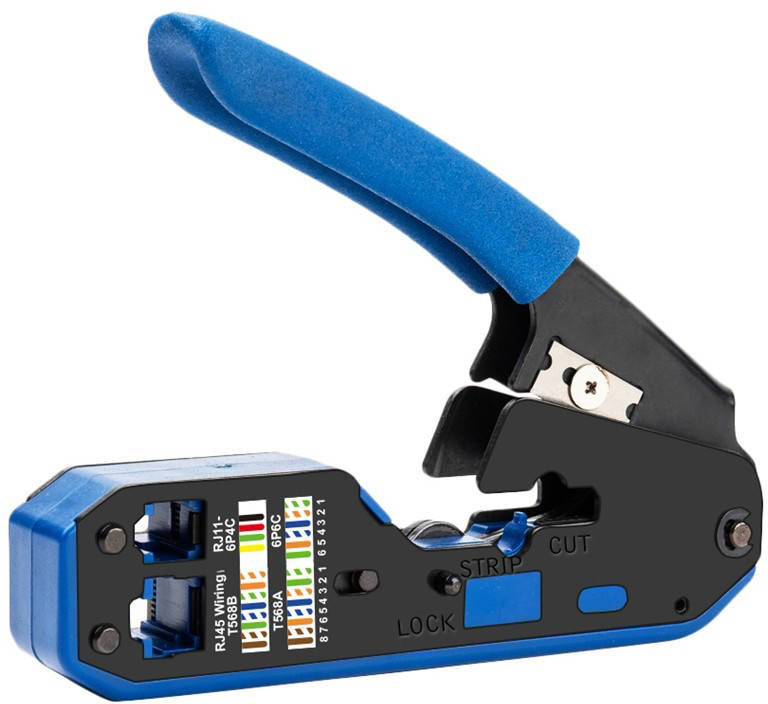 

Обжимной инструмент NASTAKO (горизонтальный) RJ45 RJ11 RJ12 Cat6 Cat5e Cat5