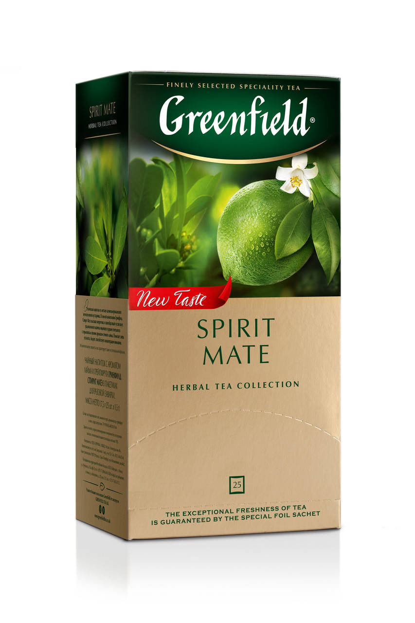 

Чай Гринфилд травяной с лаймом и грейпфрутом Spirit Mate 25 пакетиков