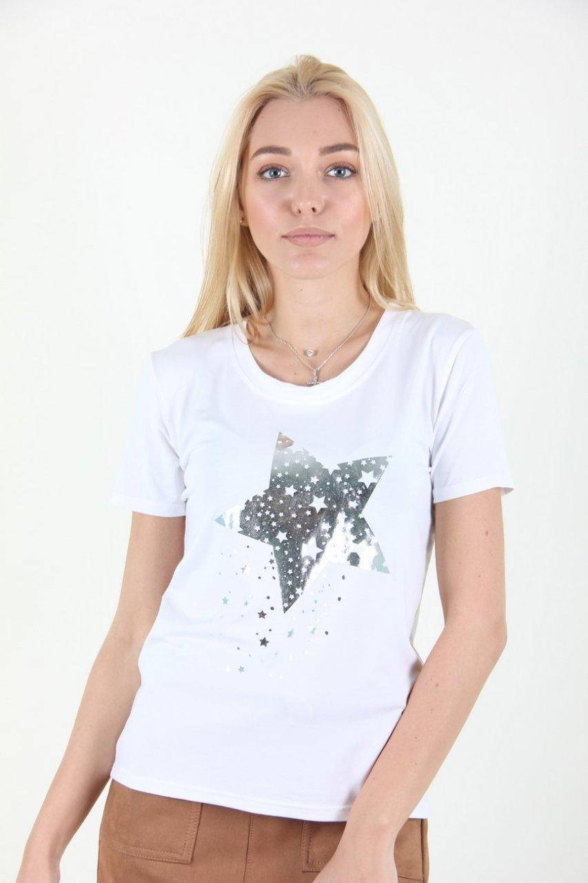 

Повседневная белая футболка размер 44,46,48,50,52, Разные цвета