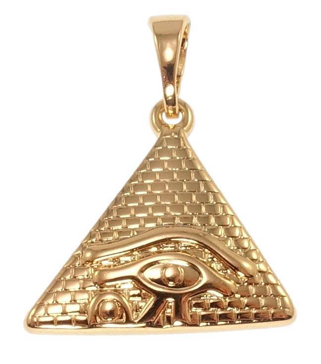 

Кулон Xuping Позолота 18K "Пирамида Око Ра" для цепочки до 5мм
