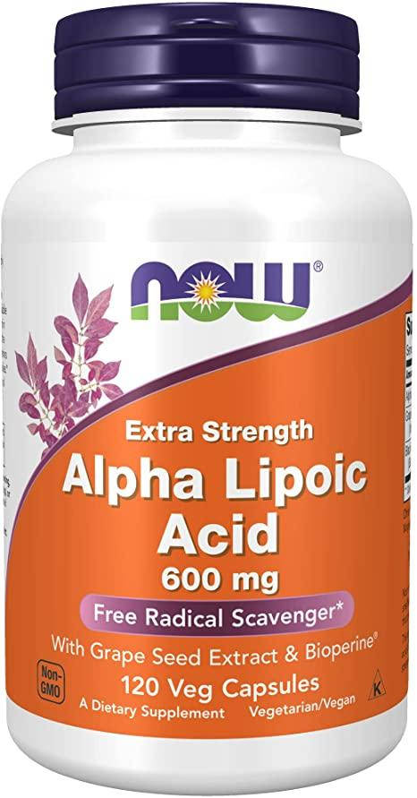 

Now Foods, Alpha-Lipoic Acid 600 мг (120 капс), альфа-липоевая кислота