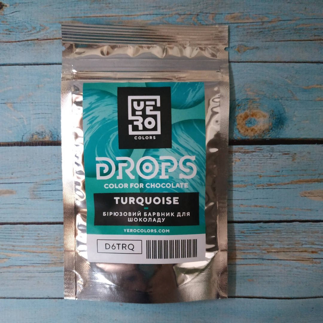 

Пищевой краситель YeroColors Бирюзовый/Turquoise для шоколада 6 г