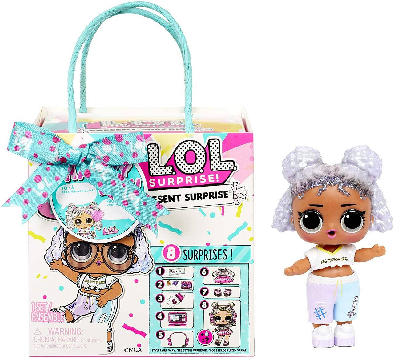 

Кукла ЛОЛ сюрприз Подарок серия 3 L. O. L. Surprise! Present Series 3 Birthday Month