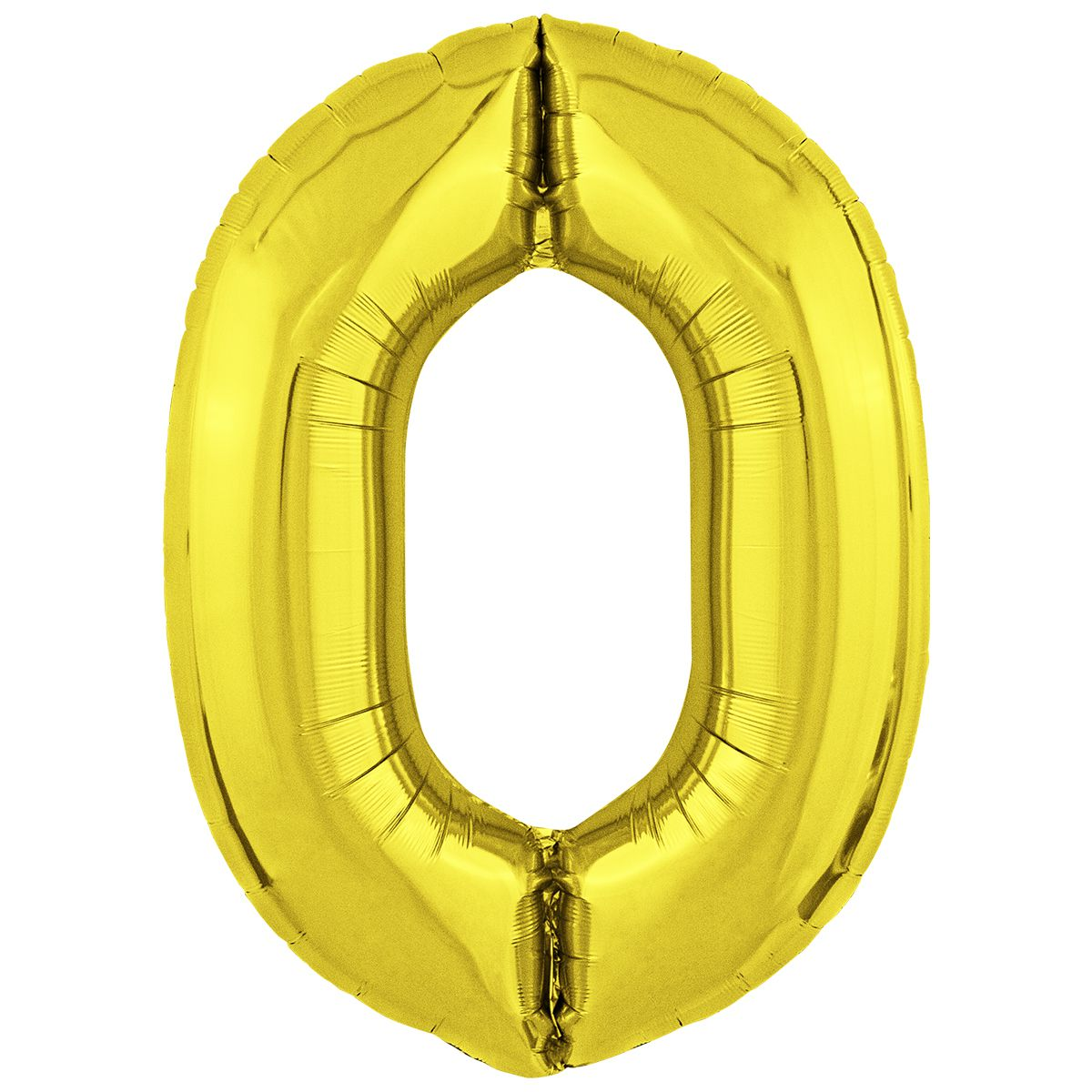 

Фольгированная цифра (102 см) Slim 0 золото