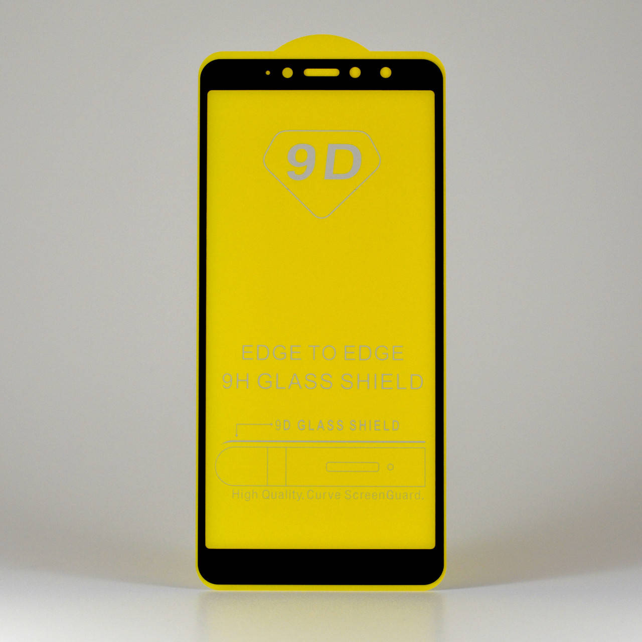 

Защитное стекло на Xiaomi Redmi S2 черное клей по всей поверхности, Черный