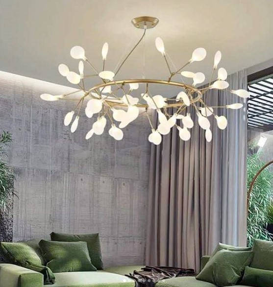 

Люстра потолочная на 54 лампочки H688/54-gd-k Золото 50х105х105 см. Orig YR-H688/54-gd-k, Золотистый