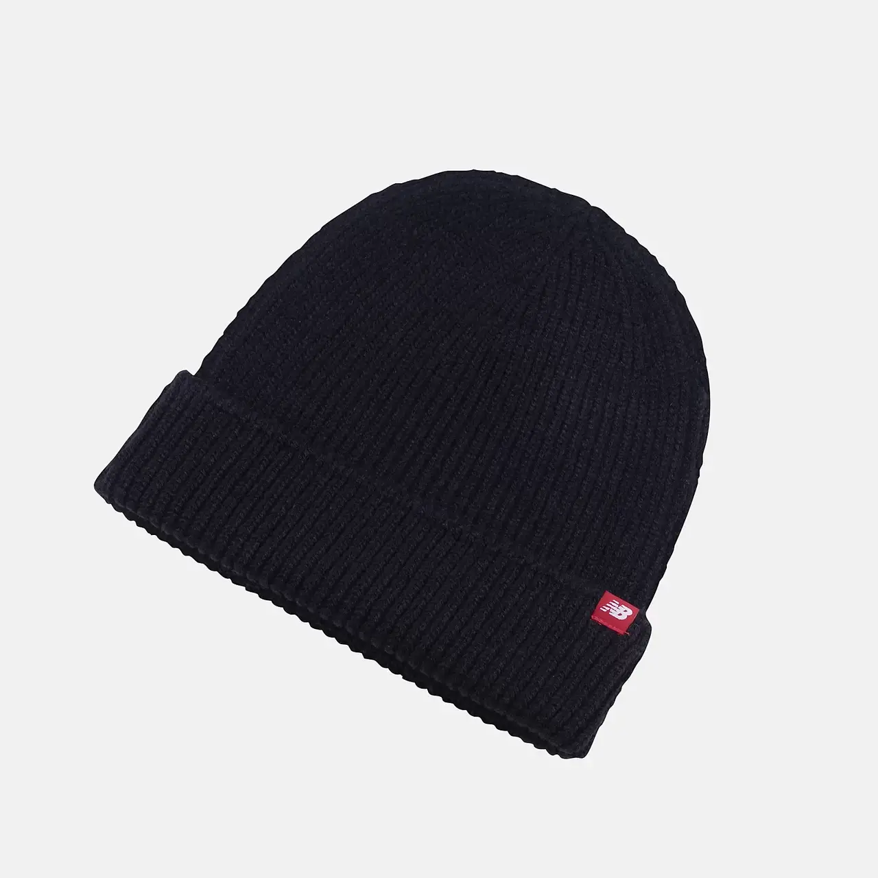 

Шапка мужская теплая молодежная оригинальная демисезонная NB winter watchman beanie черного цвета, Черный
