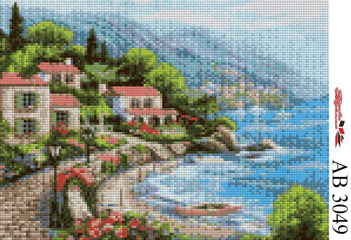 

Алмазная вышивка АВ 3049 Пейзаж полная зашивка (25,3*35,2см)