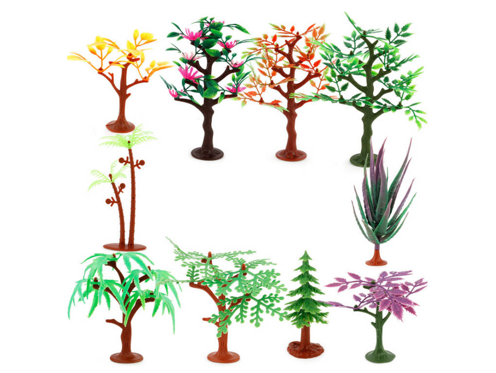 

Набор игровых фигурок деревьев 10 шт