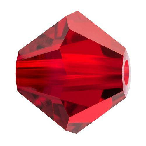 

Хрустальные биконусы Preciosa (Чехия) 3 мм Siam, Красный