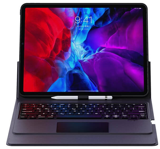 

Чехол-клавиатура USAMS US-BH727 Smart Touch для iPad Air 4 2020 10.9 BT blue