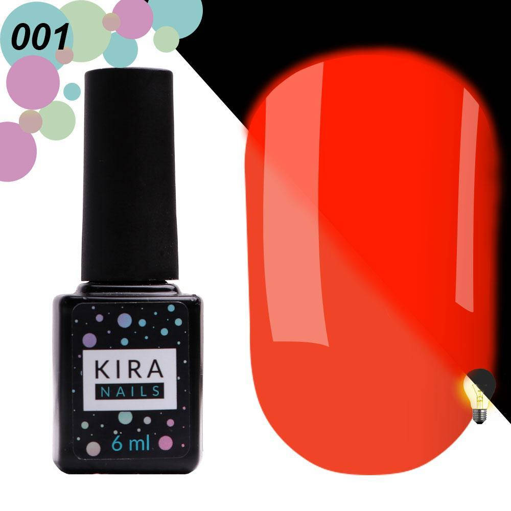 

Гель лак Kira FLUO 001 (оранжевый, флуоресцентный), 6 мл