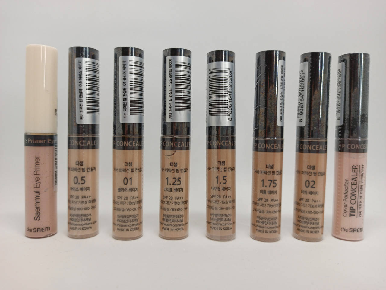 

THE SAEM COVER PERFECTION TIP CONCEALER Консилер со светоотражающими частицами, 7мл 1.75