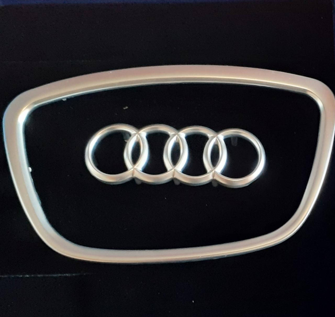

Эмблема рамка накладка на руль airbag Audi A3 A4 A5 A6 A8 Q5 Q7, Серый