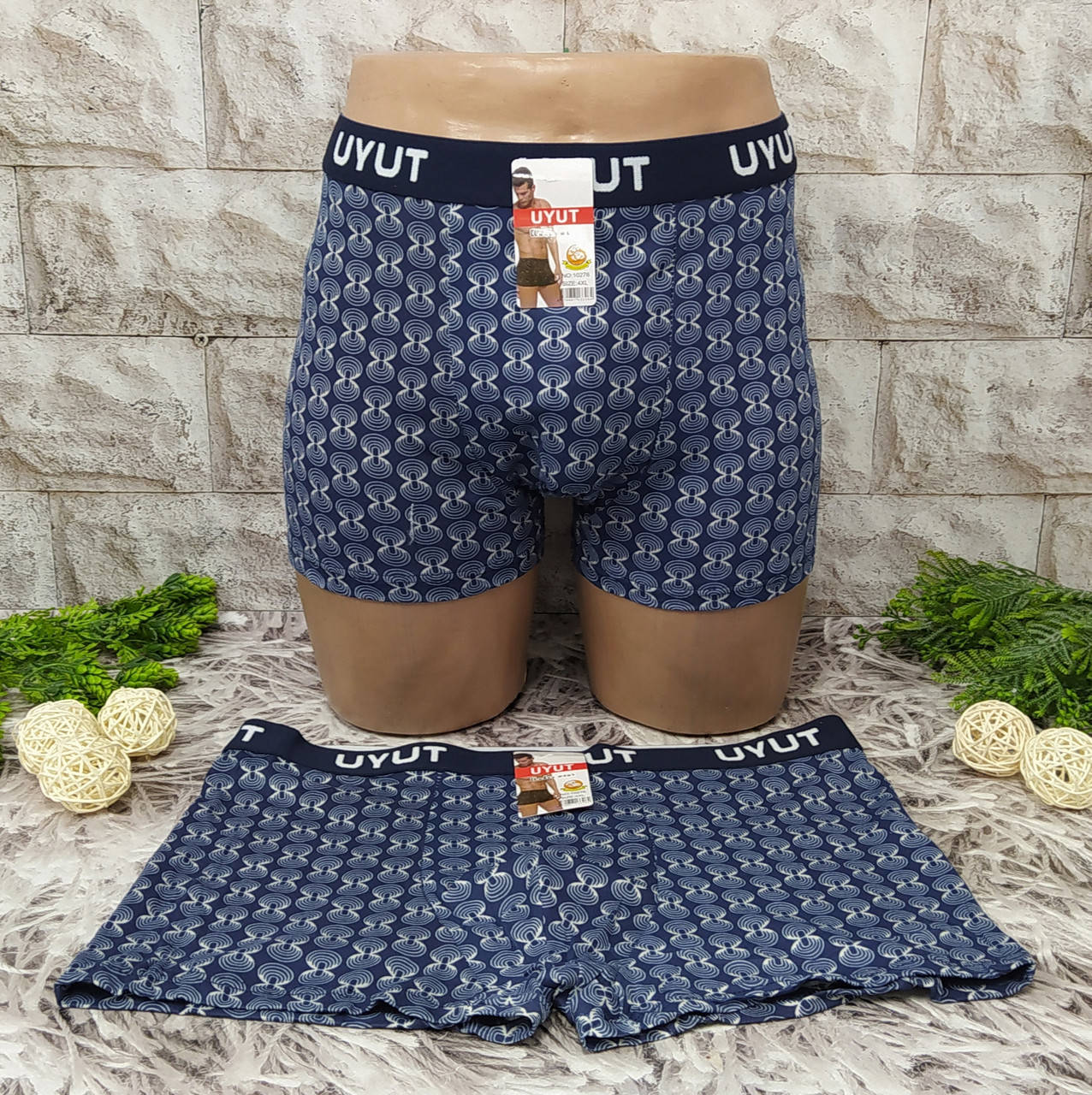 

Трусы мужские боксеры 4XL (52-54) хлопок UYUT 10276, Разные цвета