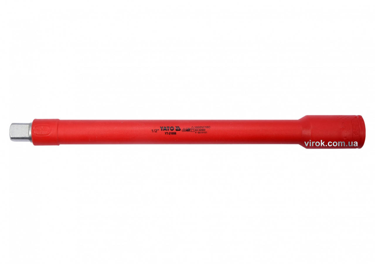 

Удлинитель диэлектрический YATO 1/2" 266/250 мм VDE до 1000 В YT-21058