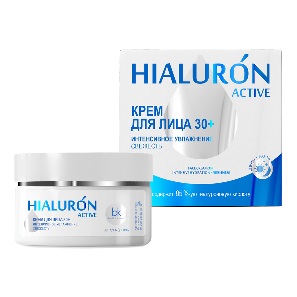 

Крем для лица 30+ интенсивное увлажнение свежесть HIALURON ACTIVE