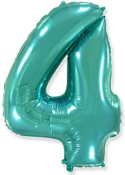 

Фольгированная цифра Flexmetal 40" (100 см) 4 тиффани