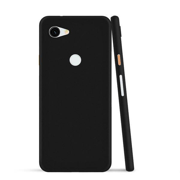 

Ультратонкий чехол для Google Pixel 3A Черный матовый пластик