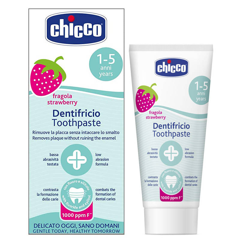 

Зубная паста "Клубника" с фтором Chicco (8003670918714)